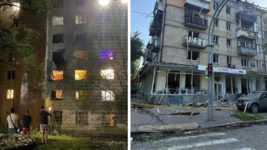 UPD. Унаслідок атаки на Київ пошкоджено гуртожитки НАУ та будівлі КПІ, а «Укрпошта» втратила два відділення UPD. Унаслідок атаки на Київ пошкоджено гуртожитки НАУ та будівлі КПІ, а «Укрпошта» втратила два відділення